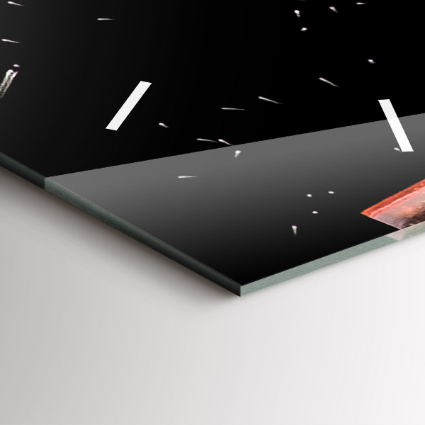 Vertikální skleněné hodiny Nápoj na ledě