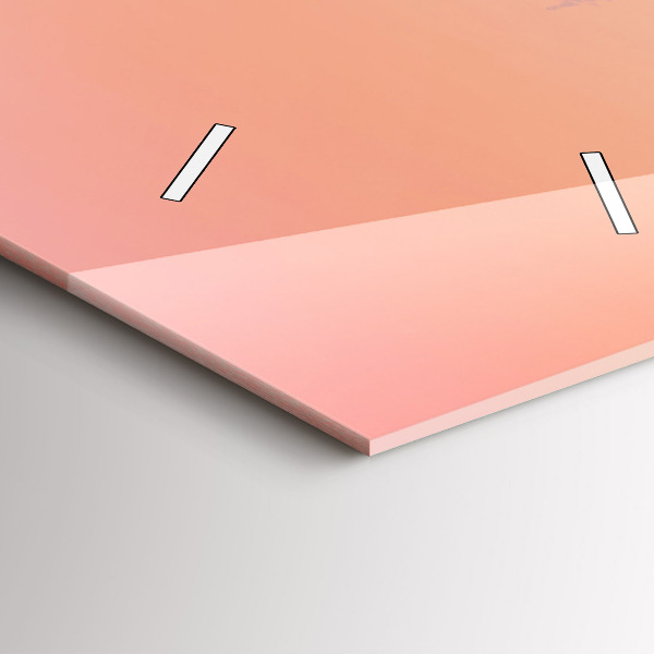 Vertikální nástěnné hodiny Les v mlze