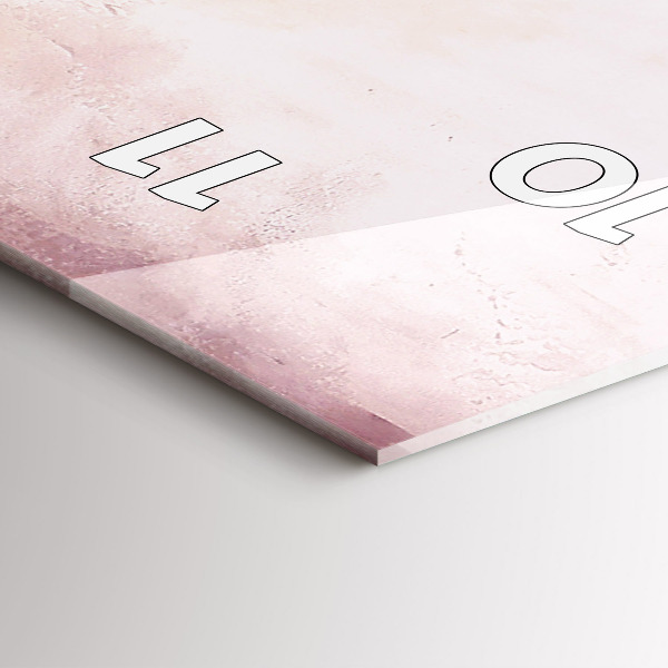 Vertikální nástěnné hodiny Kvetoucí mák