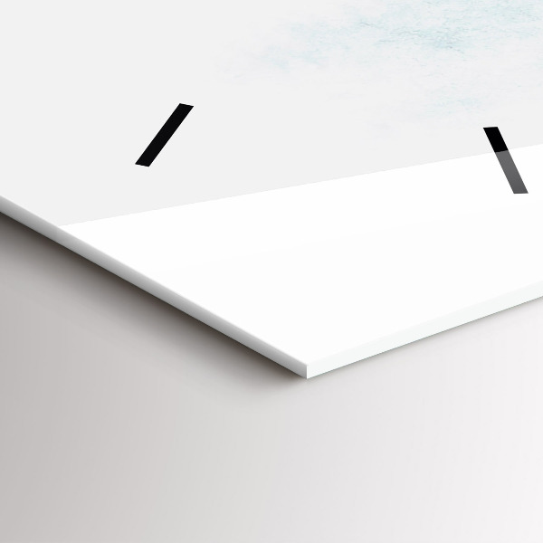 Vertikální nástěnné hodiny Zimní les