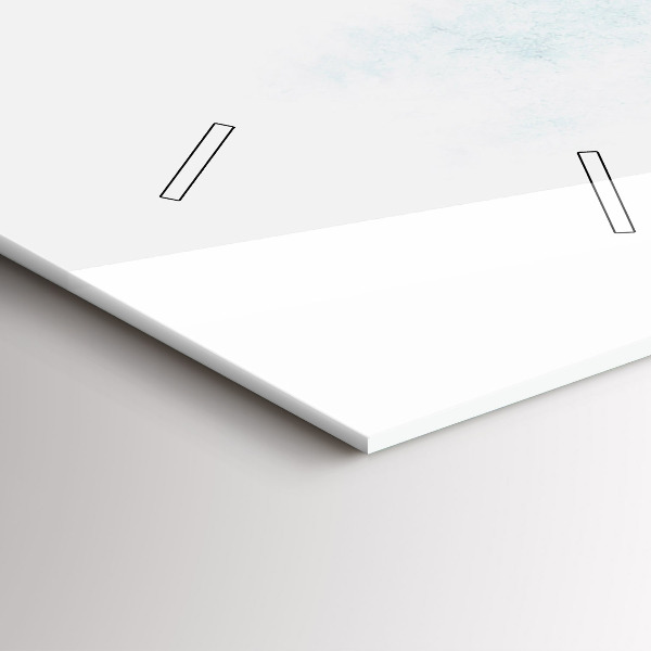 Vertikální nástěnné hodiny Zimní les