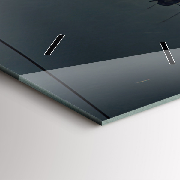 Vertikální skleněné hodiny Apokalyptická budova