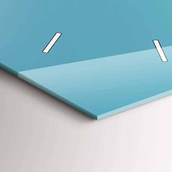 Vertikální skleněné hodiny Pastelová barva oblohy