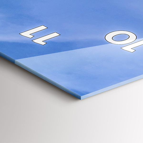 Vertikální skleněné hodiny Farmář v traktoru