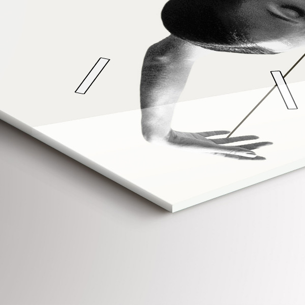 Vertikální skleněné hodiny Abstraktní tanečnice