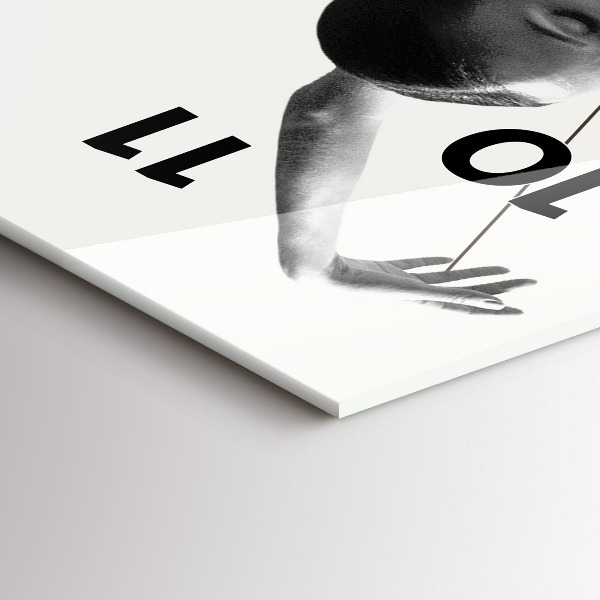 Vertikální skleněné hodiny Abstraktní tanečnice