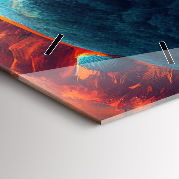 Vertikální skleněné hodiny Futuristický svět