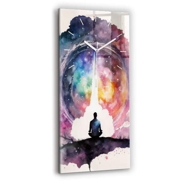 Vertikální nástěnné hodiny Životní styl meditace