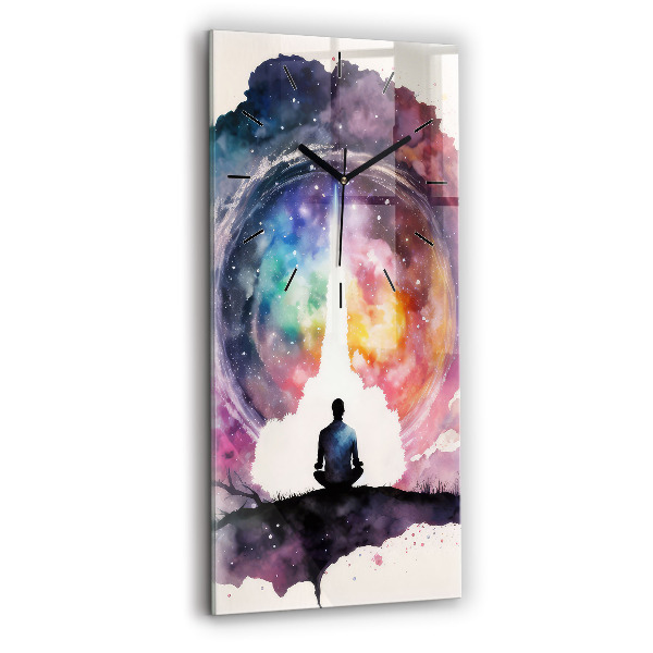 Vertikální nástěnné hodiny Životní styl meditace