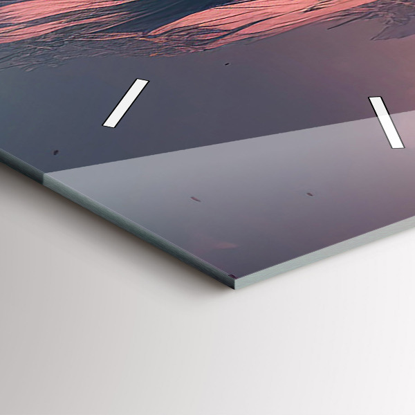 Vertikální skleněné hodiny Kouzelný les a hory