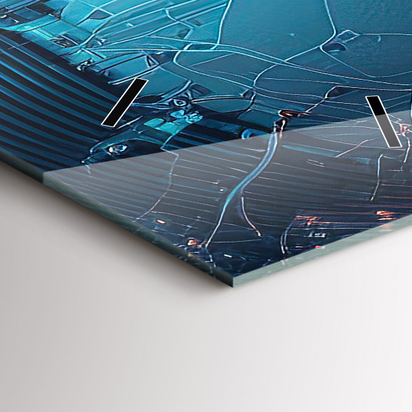 Vertikální skleněné hodiny Umělá inteligence