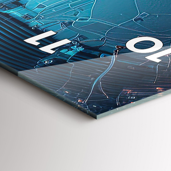 Vertikální skleněné hodiny Umělá inteligence