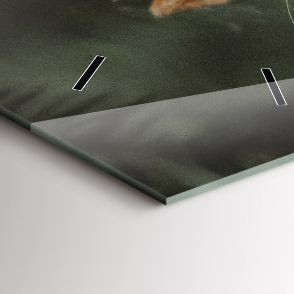 Vertikální nástěnné hodiny Veverka a divoká zvěř