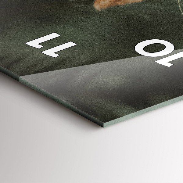 Vertikální nástěnné hodiny Veverka a divoká zvěř