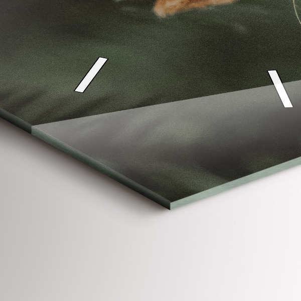 Vertikální nástěnné hodiny Veverka a divoká zvěř