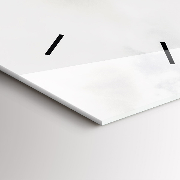 Vertikální nástěnné hodiny Pohled na hory