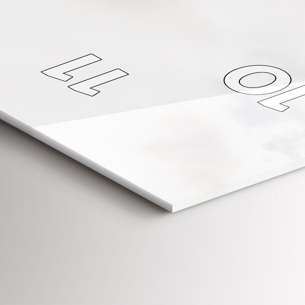 Vertikální nástěnné hodiny Pohled na hory