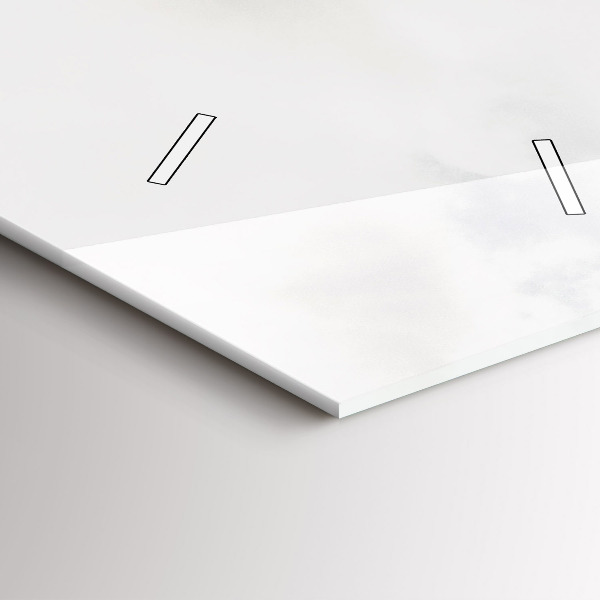 Vertikální nástěnné hodiny Pohled na hory