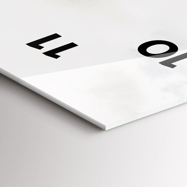 Vertikální nástěnné hodiny Pohled na hory