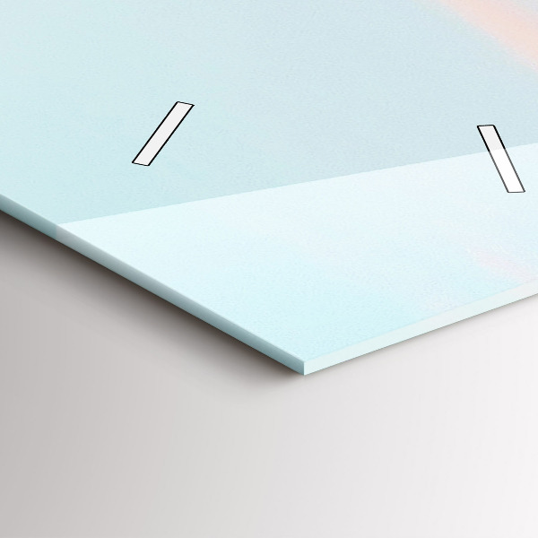 Vertikální nástěnné hodiny Horské pásmo v zimě