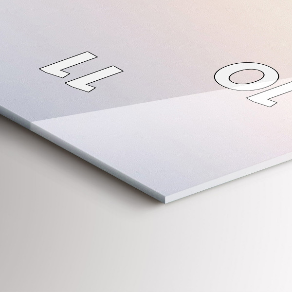 Vertikální nástěnné hodiny Panorama Varšavy