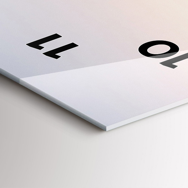 Vertikální nástěnné hodiny Panorama Varšavy