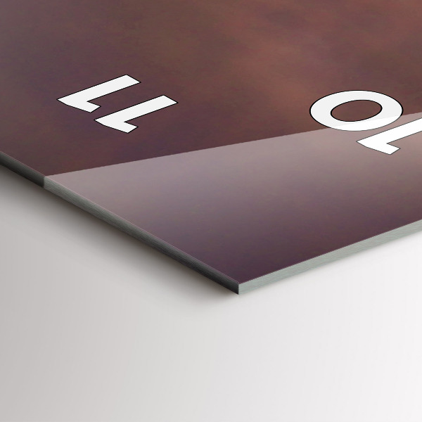 Vertikální skleněné hodiny Olympijský park v Barceloně