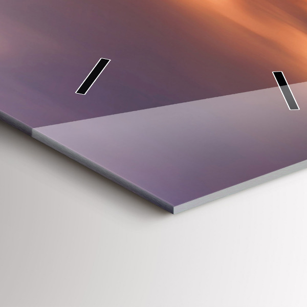 Vertikální nástěnné hodiny Panorama města na západ