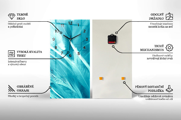 Vertikální nástěnné hodiny Zámek Disneyland v Paříži