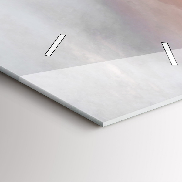 Vertikální nástěnné hodiny Města při západu slunce