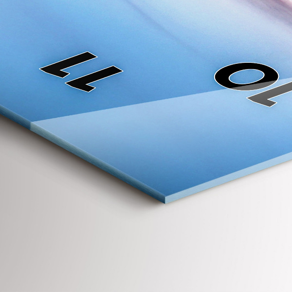 Vertikální skleněné hodiny Vratislav z dronu