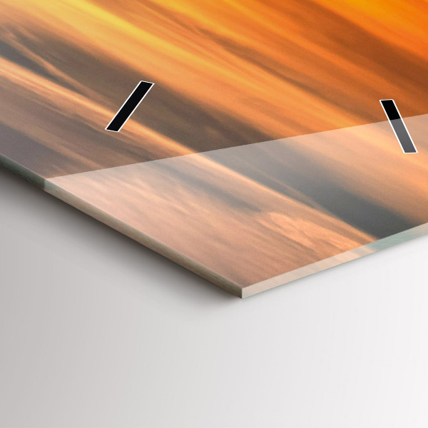 Vertikální skleněné hodiny Władysławowo Baltské moře