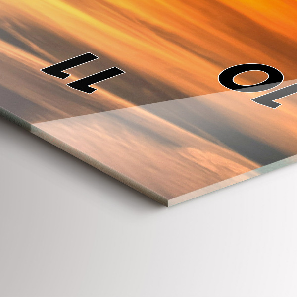 Vertikální skleněné hodiny Władysławowo Baltské moře