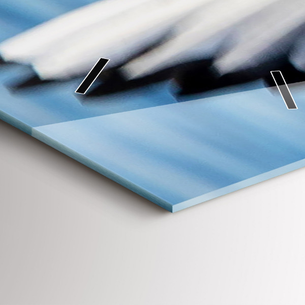 Vertikální skleněné hodiny Racci v Gdyni