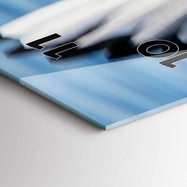 Vertikální skleněné hodiny Racci v Gdyni