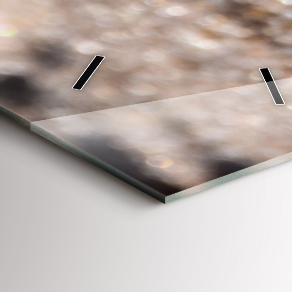 Vertikální skleněné hodiny Mušle na pláži