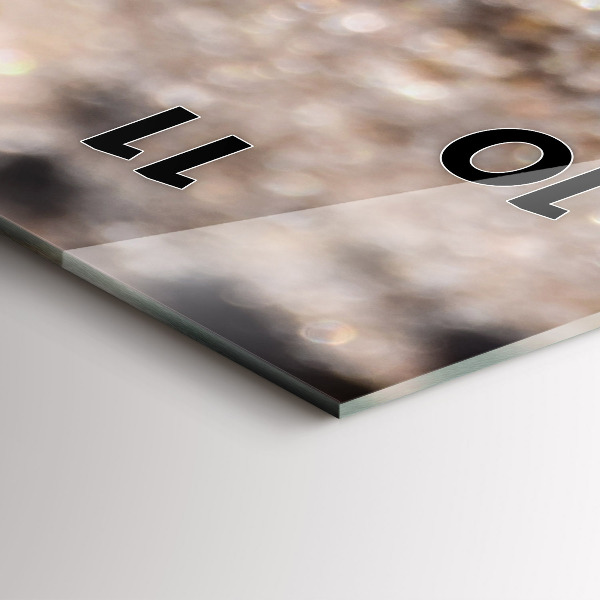 Vertikální skleněné hodiny Mušle na pláži