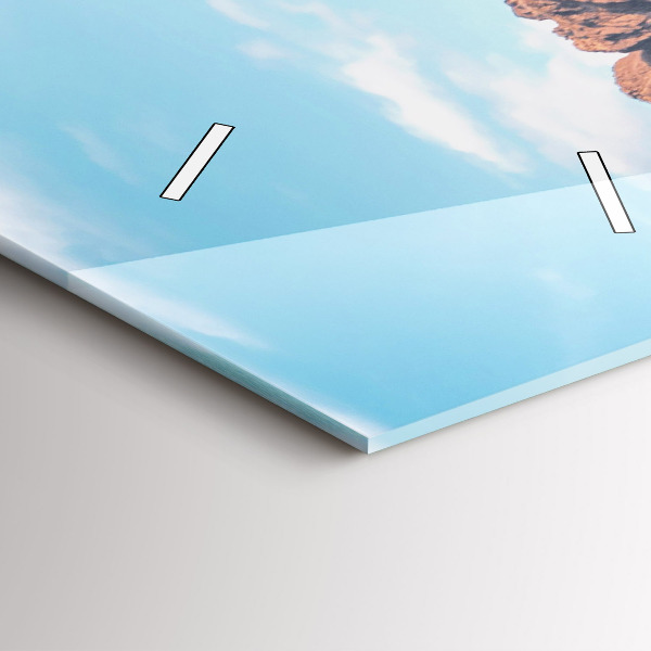 Vertikální nástěnné hodiny Chata v Tatrách