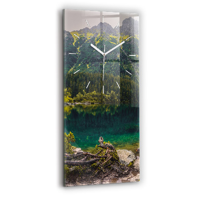 Vertikální nástěnné hodiny Morskie Oko v Tatrách