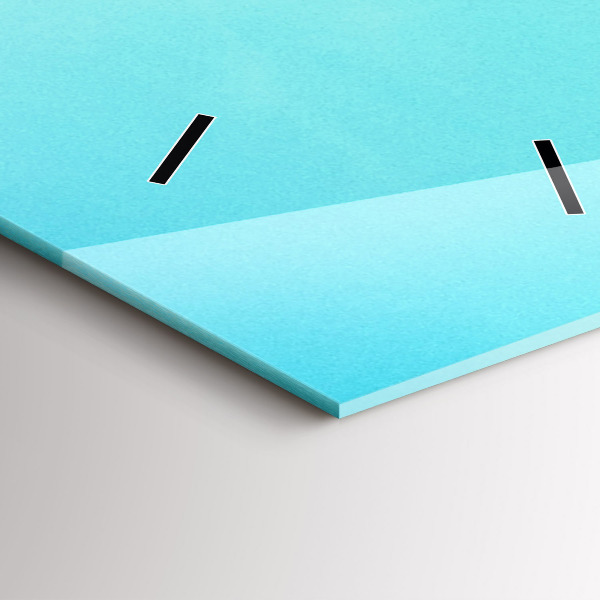 Vertikální nástěnné hodiny Hora a řeka v Polsku