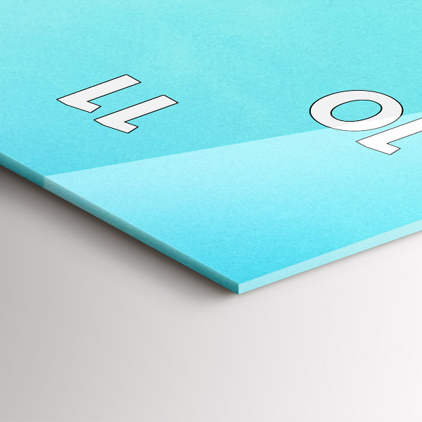 Vertikální nástěnné hodiny Hora a řeka v Polsku