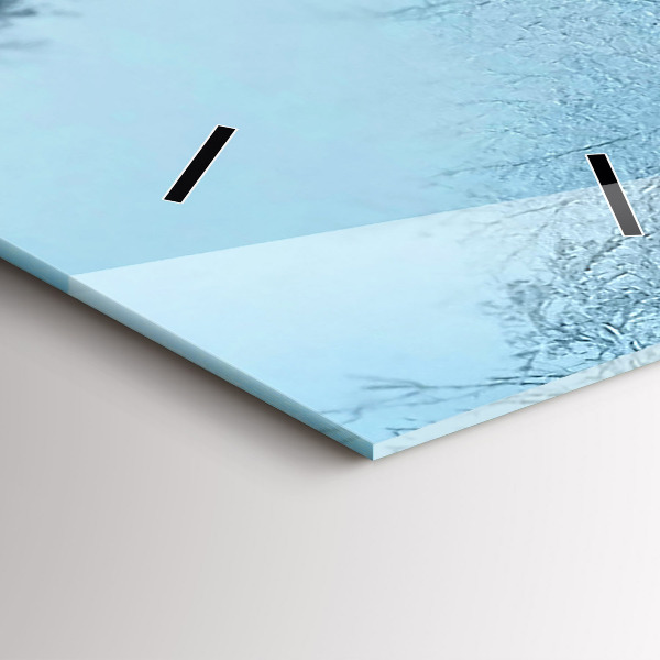 Vertikální nástěnné hodiny Jeleni na kolejích