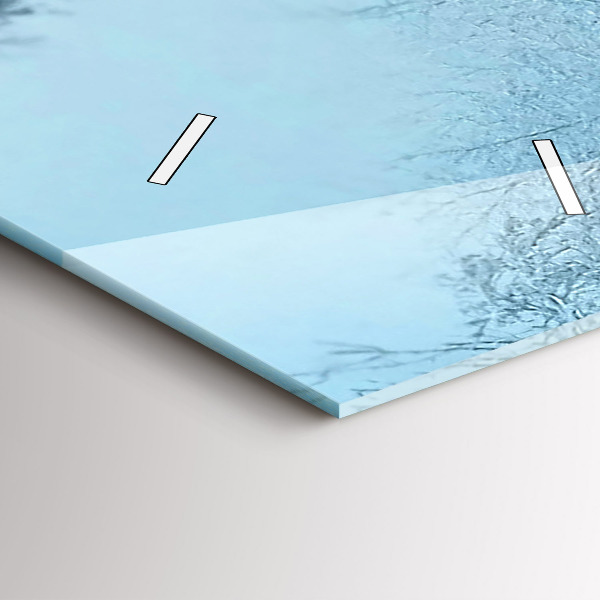 Vertikální nástěnné hodiny Jeleni na kolejích