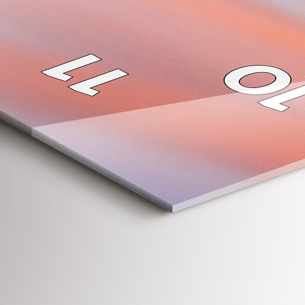 Vertikální nástěnné hodiny Pohled na jezero