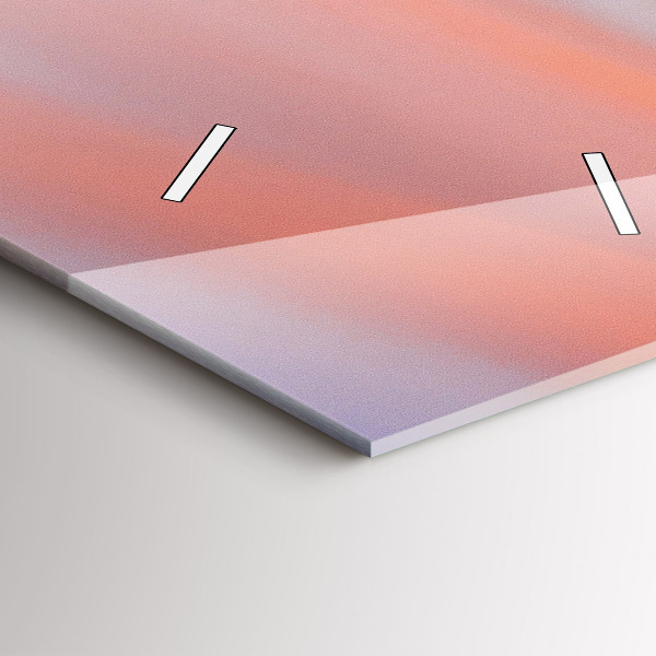 Vertikální nástěnné hodiny Pohled na jezero