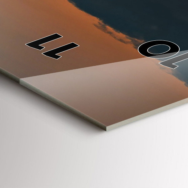 Vertikální nástěnné hodiny Slunečnice na louce