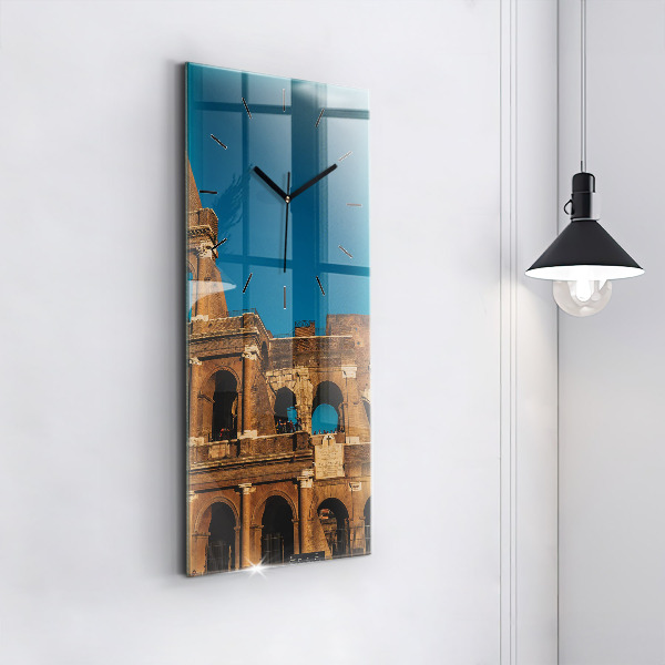 Vertikální nástěnné hodiny Koloseum v Itálii