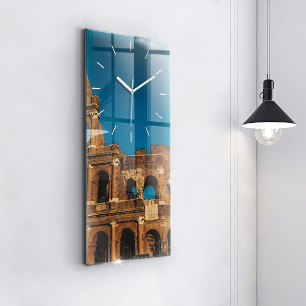 Vertikální nástěnné hodiny Koloseum v Itálii