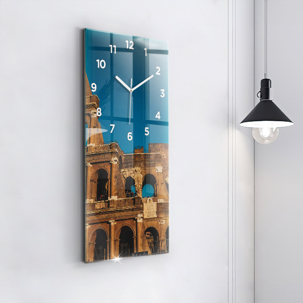 Vertikální nástěnné hodiny Koloseum v Itálii