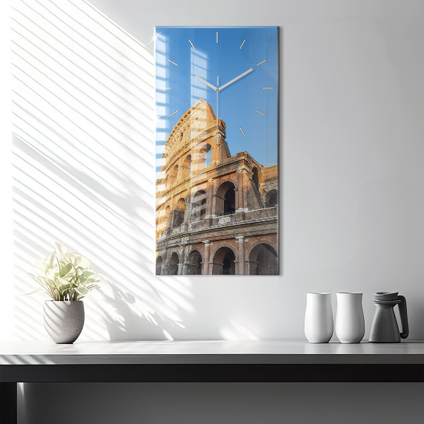 Vertikální nástěnné hodiny Koloseum v Římě